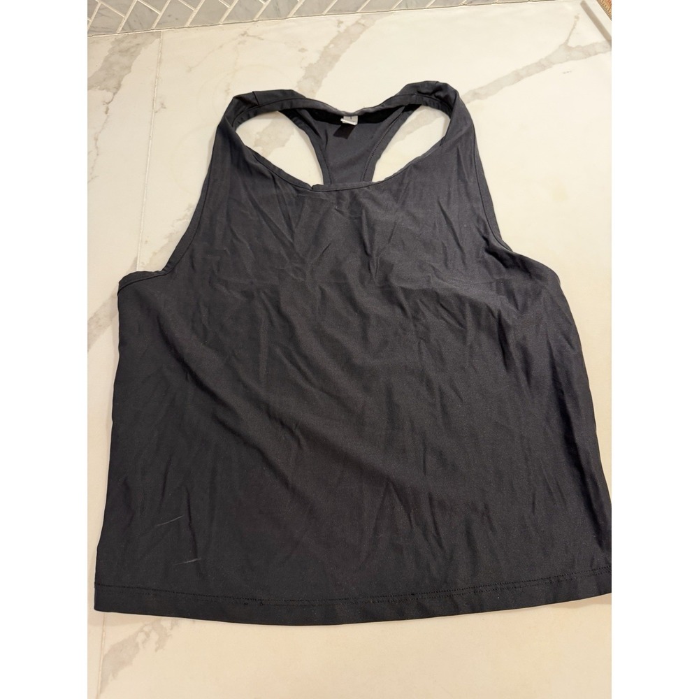 Soul By SoulCycle Workout Top Sz S Black Flowy Performance Stretch Racerback